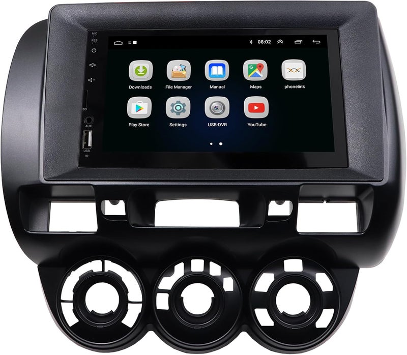 DKMUS Stereo Bezel for Honda Fit 2007-2008 (American Version) Dash Installation Mount Trim Kit Fits 9" and Double Din Radio with Wiring Harness - Image 4